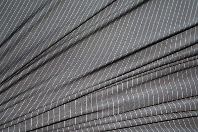 PRETTY WOMAN 1 Lfm Jersey 3,40€/m² Singlejersey, schwarz Nadelstreifen Q22