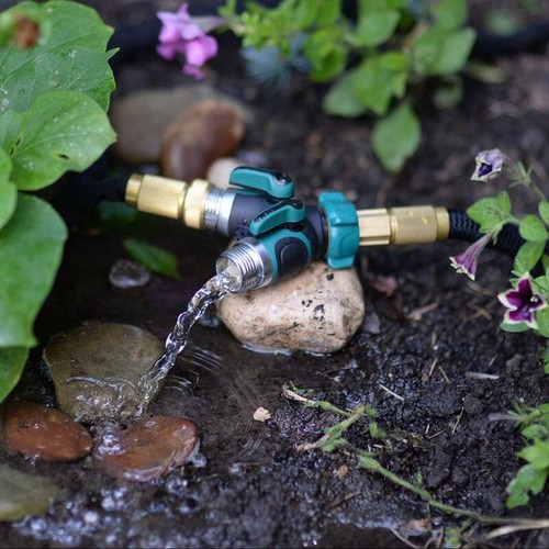 2er Pack Schlauchverteiler 2 Wege Schwerlast Schlauch Y Adapter Verbinder Garten Wasserhahn - Bild 13 von 15