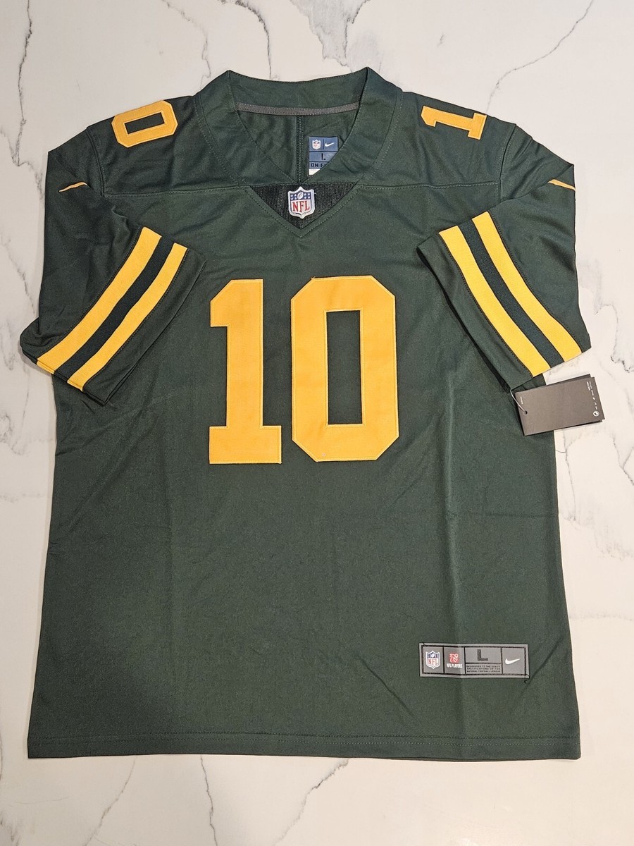 Jordan Love #10 1950s Throwback Alternate Green Bay Packers