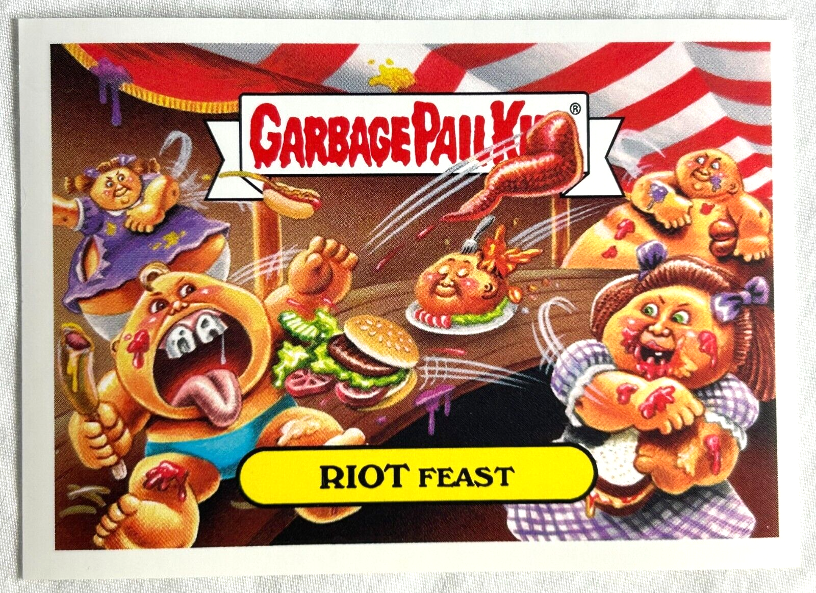 2017 Topps Garbage Pail Kids Riot Fest RIOT FEAST Card GPK Ray Decay Fat Matt