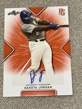 DAKOTA JORDAN  2021 Leaf Perfect Game Orange Autograph #8/30 Miss St., GIANTS