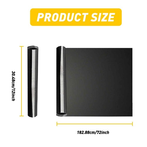 30 x 180cm Light Smoke Black Tint Film Headlights Tail lights Car Vinyl Wrap USA - Picture 4 of 10