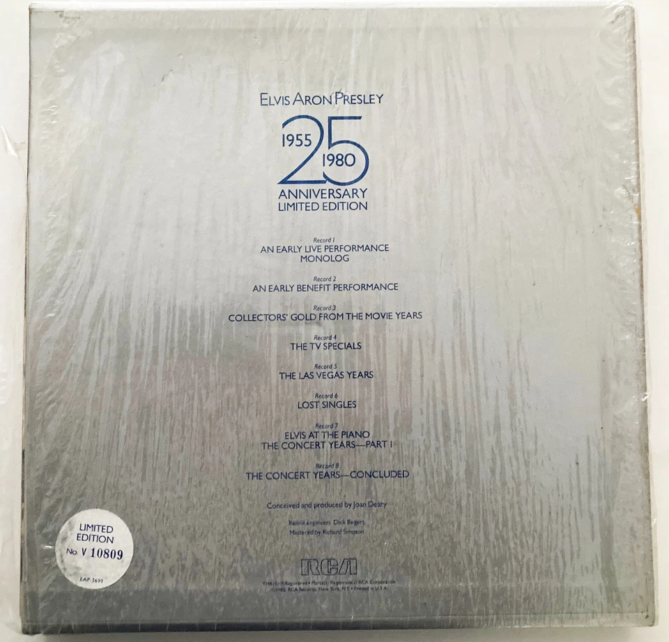 ELVIS PRESLEY Elvis Aron Presley 25th Anniversary 8XLP BOX SET RCA Limited Ed. - Image 2 of 4