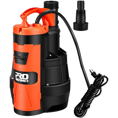 PROSTORMER 1HP Submersible Sump Pump 3500GPH Water Pump with Float Switch