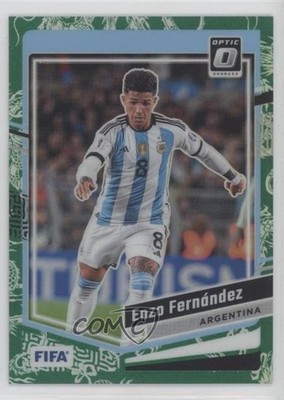 2023-24 Panini Donruss FIFA Optic Dragon Scale Prizm 2/8 Enzo Fernandez #4 08ee