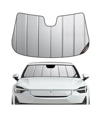 Windshield Sun Shade for Polestar 2 2021-2026 EV Fastback , Premium Grey Lea...