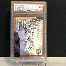 2025 Topps Finest Al Horford Orange Refractor Autograph Celtics PSA 9 #12/25