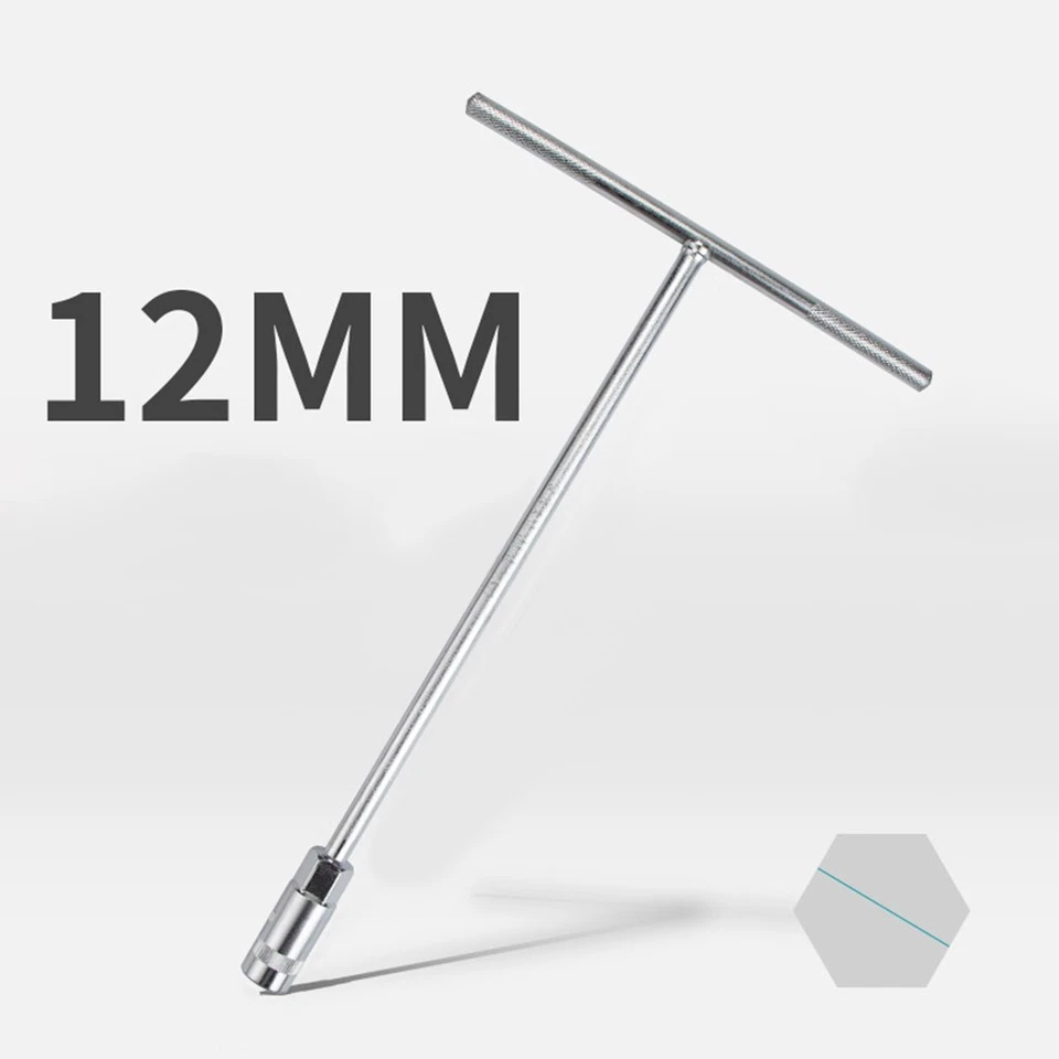 Hexagon Socket Wrench T Handle Set 5 Sizes 8 10 12 13 14mm for Bike Maintenance - Image 4 of 4