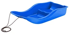 ArcticThrill Snow Sled for Kids, SnowBoat Sledge Toboggan with Pull Rope Toddler