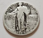 1929 Standing Liberty Quarter 25c 90% Silver (X78)