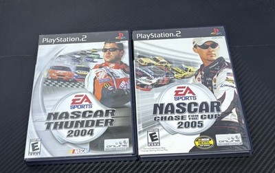 NASCAR Thunder 2004 & Chase The Cup 2005 (PlayStation 2 PS2) Games Complete