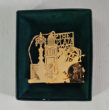 The Jones Store Co. The Plaza Gold Christmas Ornament Hanging Made in USA