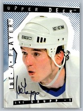 1994-95 Upper Deck Be a Player #163 Uwe Krupp Autographs