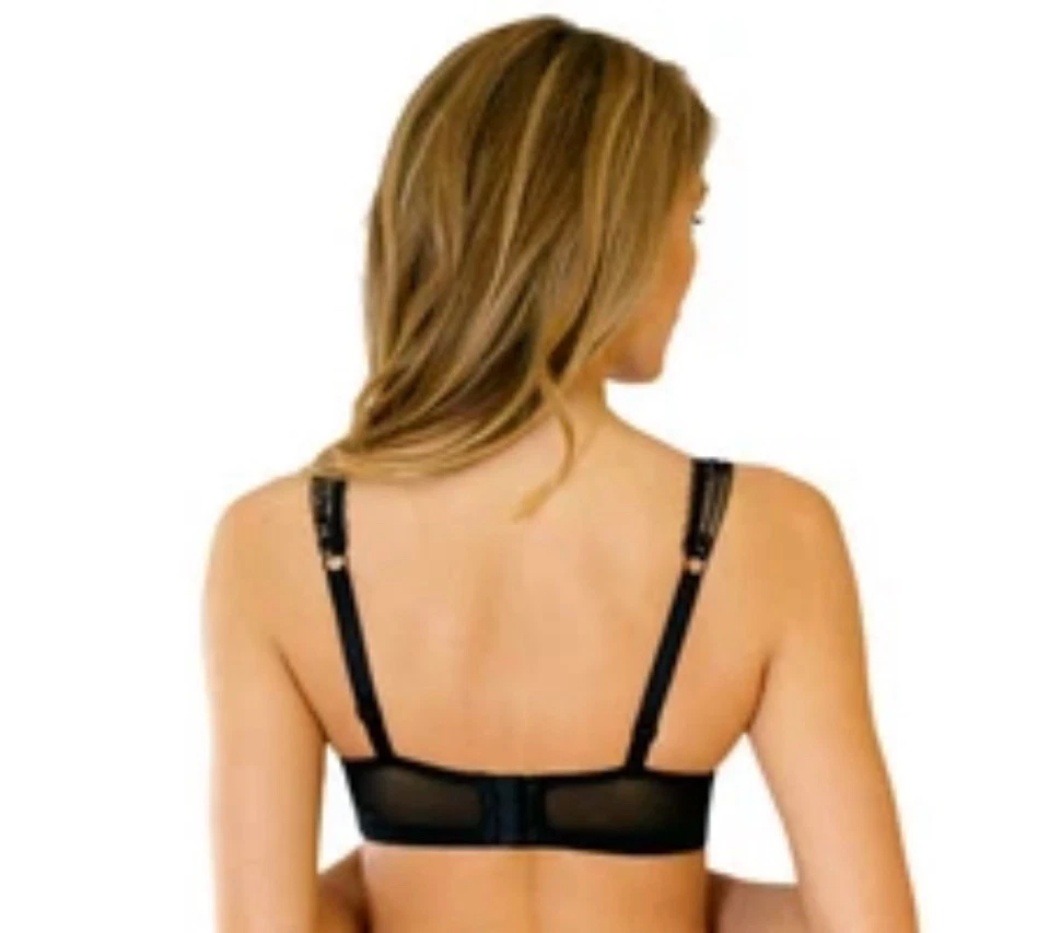 Sexy Plus Size 40DDD/F Balconette Bra ROSME Lace Lingerie ELIZA Black - Image 2 of 4