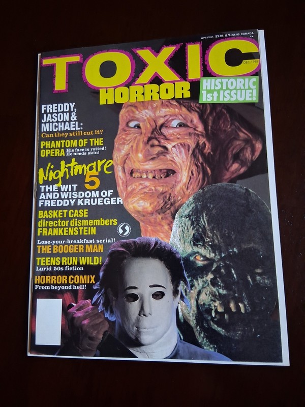 Toxic Horror Magazine Historic 1st Issue Dec 1989