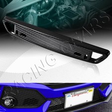 Universal Carbon Style Front Bumper License Plate Mount Bracket Relocator