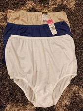 Lot Of 3 Sz 7 VanityFair "Perfectly Yours" Traditional Brief Panties 100 Nylon