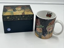 New in Box Lang and Wise Jolly Snowmen Coffee Mug Susan Winget 2002 SW #35