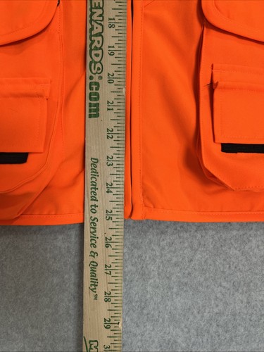 Cabela's Outdoor Gear Men's Large Hunting Vest Blaze Orange - NWOT - Pockets - Picture 8 of 17