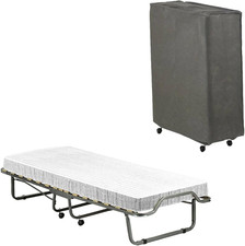 Letto Pieghevole Vania, Brandina Con Rete, Materasso, Lettino Salvaspazio, 100%