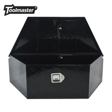 39x16.5x12 Aluminum Trailer Tongue Tool Box Pickup Truck Bed Storage Black