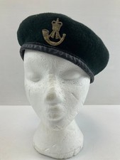 British Army Green Beret with Rifles Regiment Badge Insignia Wool Size 54