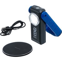 BGS Cob-Led-Werkstattleuchte Mit Magnet Und Haken Klappbar Mit Induktiver Ladefu