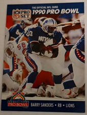 1990 Barry Sanders Pro Bowl Pro Set # 413