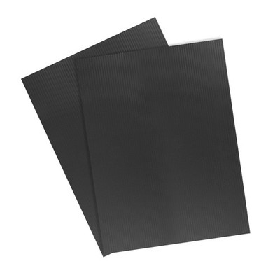 Corrugated Plastic Sheets,3mm Black Blank Yard Lawn Signs,12Inch x 16Inch 2PC