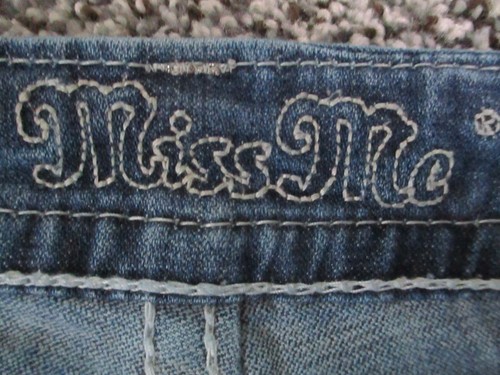 Miss Me Jeans Womens 30 Blue Bootcut Cross Embellished Pockets Denim 30x28 - Picture 6 of 15