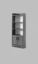 Regal Schrank Bücherregal Schränke Mehrzweck Möbel Braun 180x60x30