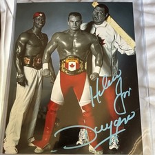 Hacksaw Jim Duggan Wrestling Autographed Photo (Canadian Champions). 8x10