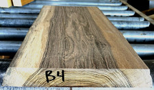 ONE THICK KILN DRIED BOCOTE WIDE NATURAL EDGE WOOD LUMBER SLAB 24" x 12" x 2" B4