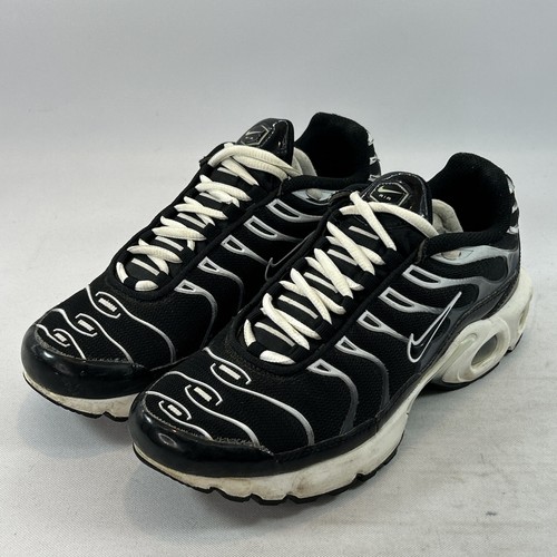 Nike Air Max Plus Tn Black White Youth Size 6Y Women's Size 7.5 AR1852-006 Shoes