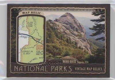 2018 Goodwin Champions Parks Vintage Map Relics 49/90 Sequoia National Park x3c
