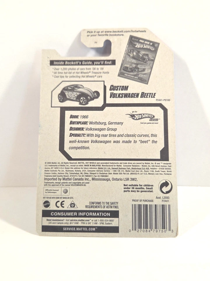 Coches de juguete Mattel Hot Wheels Volkswagen y Baja Bug: 5 coches de juguete nuevos - edades 3+ Foto 4 de 4