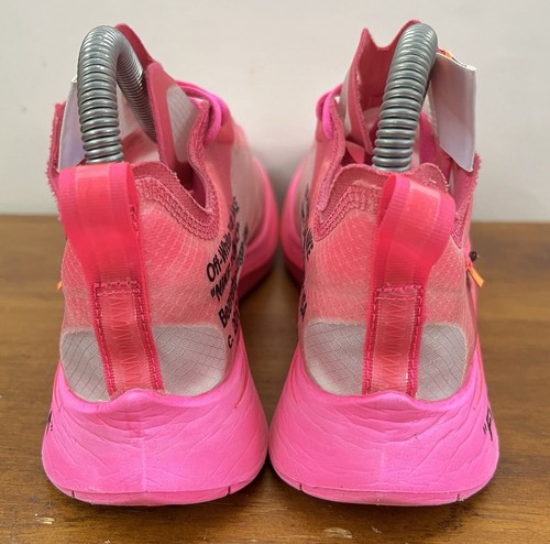 Nike Off-White X Zoom Fly SP Tulip Pink Men Size 5 - Womens 6.5 Shoes AJ4588 600 - Picture 4 of 13
