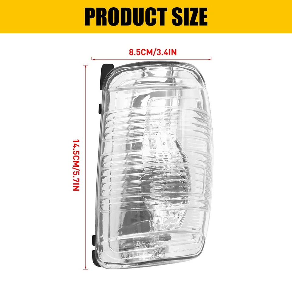 CLear Side Mirror Light Lamp Case Right Side Fit 2015-2021 FORD TRANSIT Cargo - Image 4 of 4