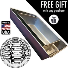 2-PACK Detroit Style Pizza Pan 12 X 17 10 X 14 Commercial Steel Deep Dish Pan