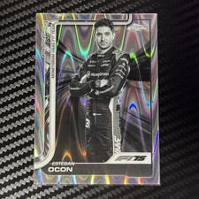 2025 Topps Chrome Formula 1 F 1 B&W Ray Wave Refractor #13 Esteban Ocon