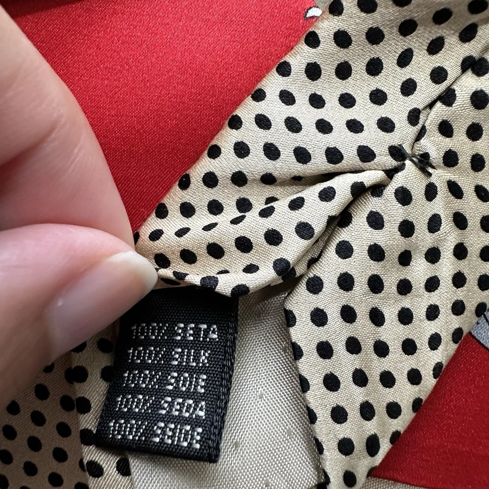 "Corbata de diseñador Enrico Venturi italiana para hombre abstracta cachemira 100 % seda 62x3,75""" Foto 3 de 4