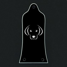 GUITAR TRUSS ROD COVER - Engraved Etched - Fits EPIPHONE EPI - DOG Puppy Black