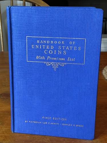 1942 Handbook United States Coins 1st Edition 1st Printing R.S. Yeoman Blue Book