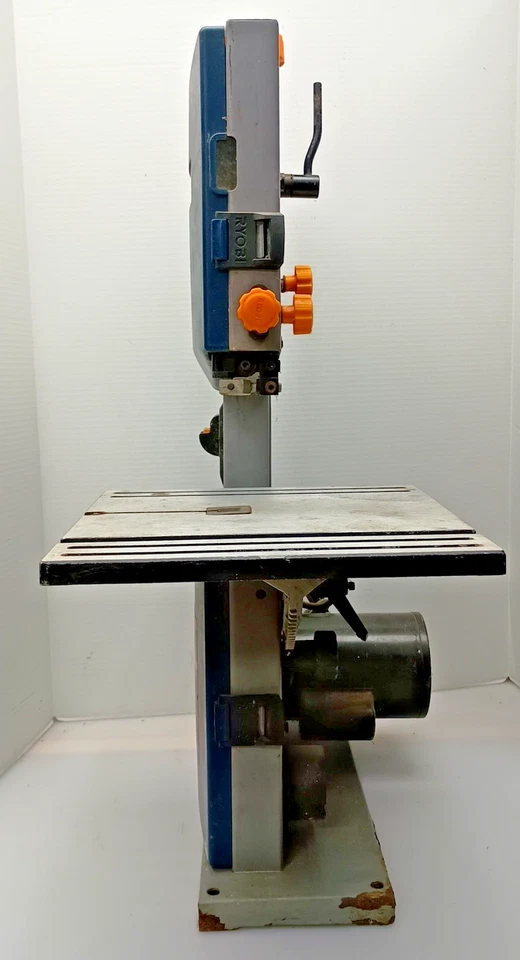 Sierra de cinta con cable RYOBI BS904 9" 2,5 amperios herramienta de corte de madera azul probada funciona usada Foto 4 de 4