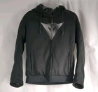 Dainese Daemon-X Black Full Zip Safety Motorcycle Hoodie Jacket Woman's Size 42