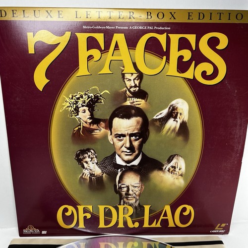 7 Faces Of Dr Lao Deluxe Letter Box Tony Randall 1993 Laserdisc - Picture 1 of 4
