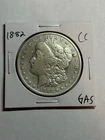 1882 CC Morgan Silver Dollar $1 VF Details Tougher Date CC