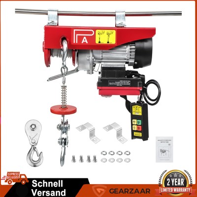 Elektrische Seilwinde 150Kg /300Kg PA300 12m 220V max. 300kg mit Fernbedienung