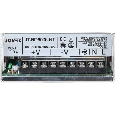 Joy-it Industrienetzteil, Festspannung 60 V/DC (max.) 6.6 A (max.) 400 W