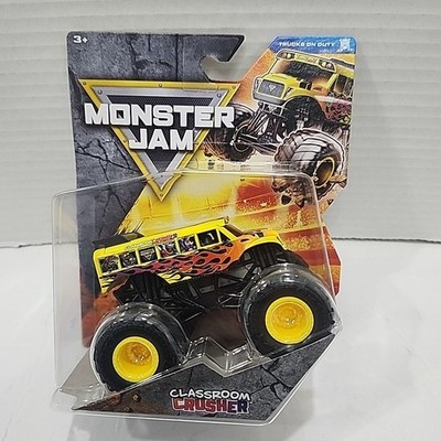 SPIN MASTER MONSTER JAM SERIES 44 Classroom Crusher 2025 Yellow School Bus Rare